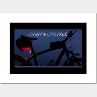 Bicycle Night Explorer for bicycle lovers Posters and Art